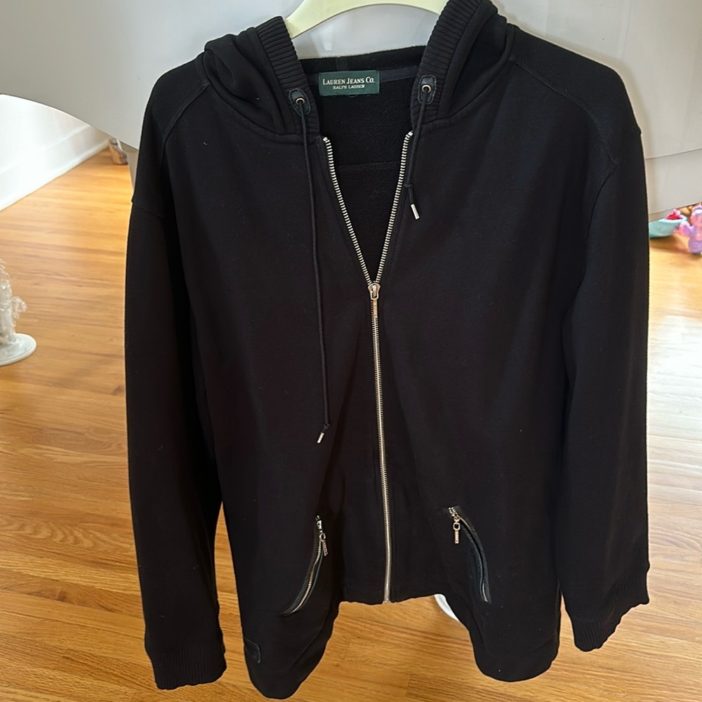 Lauren black dressy sweatshirt